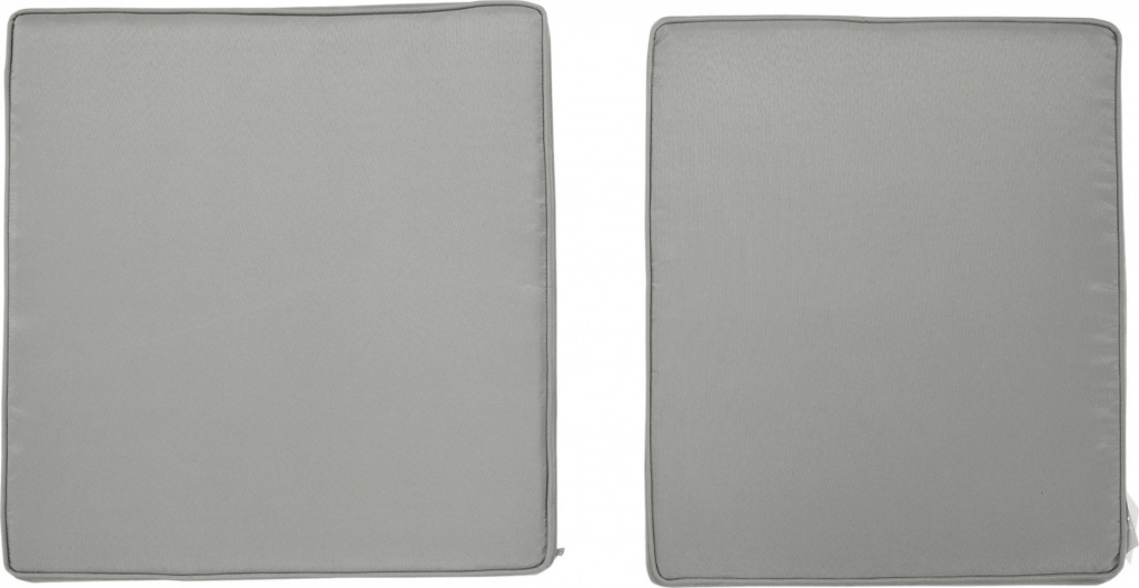 2 polštáře na sezení 56 x 52 cm | světle šedé