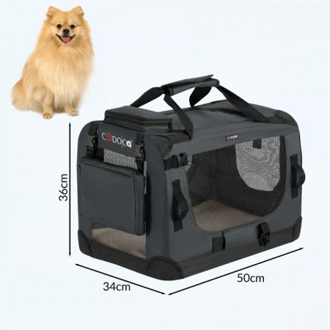 Přepravní box pro psy S 50x34x36cm | červená č.2