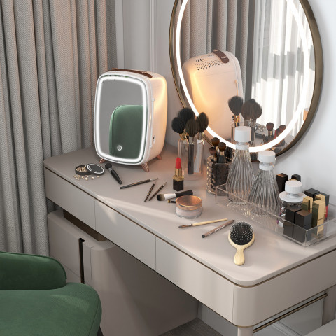 Mini lednička na kosmetiku 6 l | bílá č.4