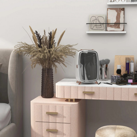 Mini lednička na kosmetiku 6 l | bílá č.5