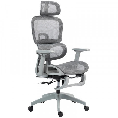 Ergonomická kancelářská židle se čtyřsměrně nastavitelným opěradlem | šedá č.4