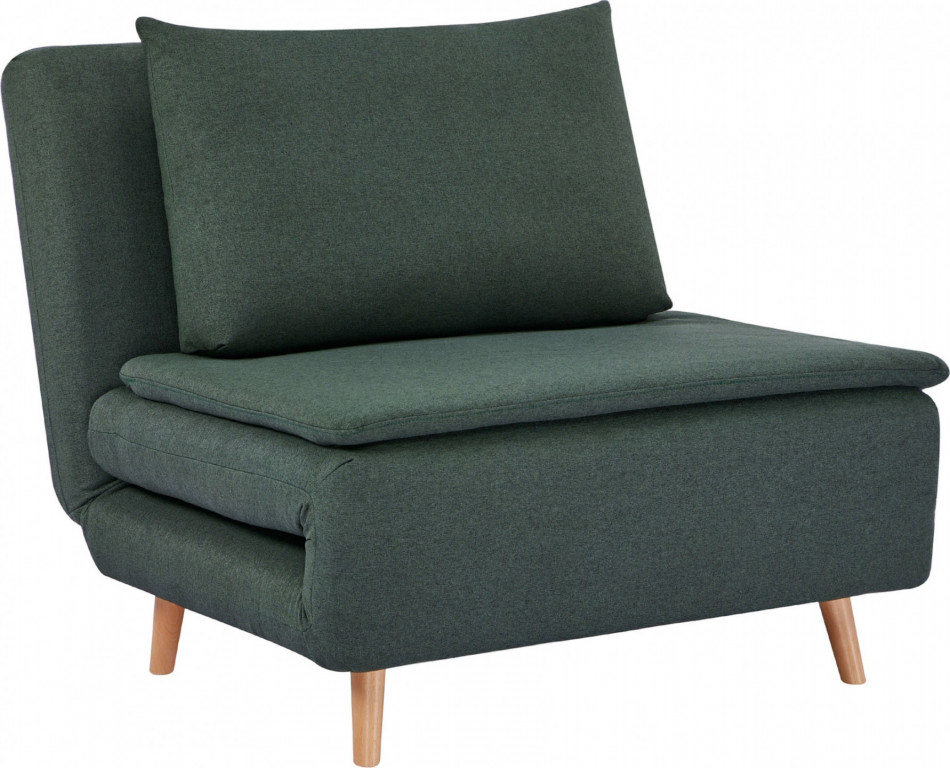 Rozkládací pohovka 3 v 1 | tmavě zelená