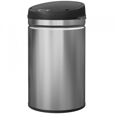 Odpadkový koš se senzorem 30 litrů | stříbrný č.6