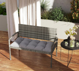 Polštář na lavici 105x46x12,5 cm | šedý č.1