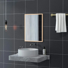 Nástěnné zrcadlo 50 x 70 cm | Přírodní č.3