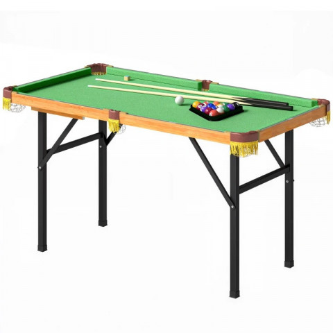 Skládací mini kulečníkový stůl, 120 x 63 x 73,5 cm | černý + zelený č.4