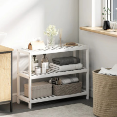 Bambusový botník se 3 úrovněmi | bílý č.2