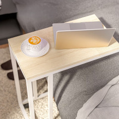 Odkládací stolek 50x35x65/70cm | bílý č.2