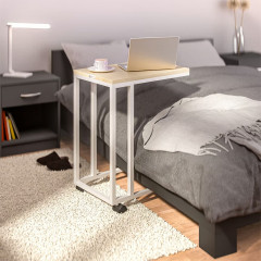 Odkládací stolek 50x35x65/70cm | bílý č.1