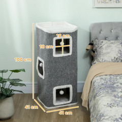 Kočičí škrábací sud, 100 cm | šedý č.3