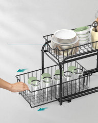 Kuchyňský organizér 2 patrový | černý č.2