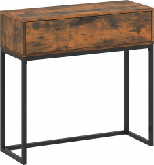 Konzolový stolek 80 x 30 x 76 cm | rustikálně hnědý č.1