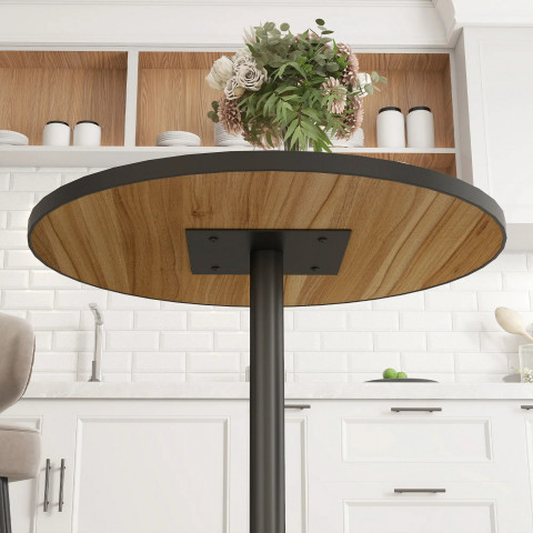 Kulatý kuchyňský stůl pro 4 osoby, průměr 70 cm | dub č.5