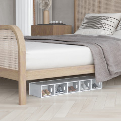 Sada 8 boxů na boty | transparentní + bílé č.3