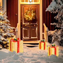 LED vánoční dekorace | zlatá č.1