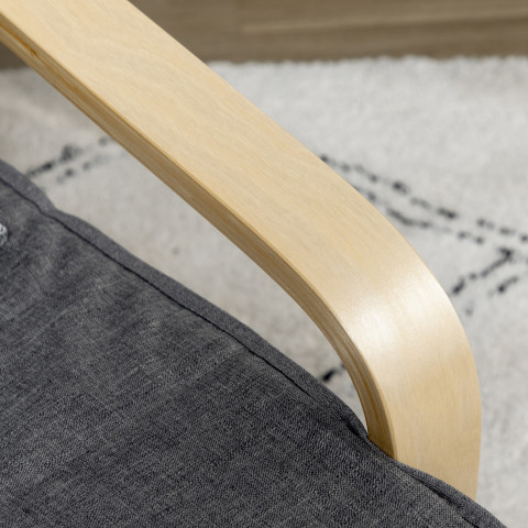 Polohovací křeslo s podnožkou, 66,5 x 94 x 100 cm | šedé č.6