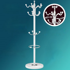 Věšák na oblečení 173cm | bílý č.3