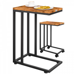 Odkládací stolek 50x35x65/70cm | černý č.3