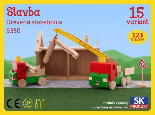 Drevená stavebnica Stavba Moy Toy č.1