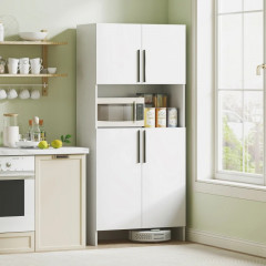 Vysoká kuchyňská skříňka, 79 x 40 x 175 cm | bílá č.1