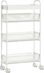 Kuchyňský vozík 43,2 x 19 x 80 cm | bílý č.1