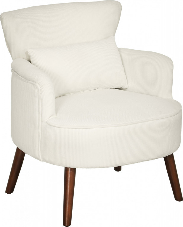 Křeslo s opěradlem | bílé