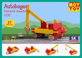 Drevená stavebnica Autobager Moy Toy