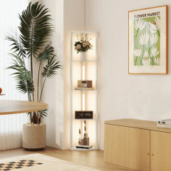 Stmívatelná stojací LED lampa | dub č.1