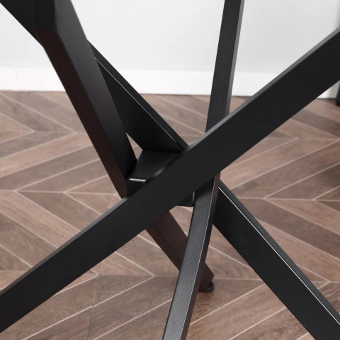 Kulatý konferenční stolek 80x80x75 cm | černý č.6