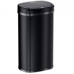 Senzorový odpadkový koš z nerezové oceli 50 l | černý č.2