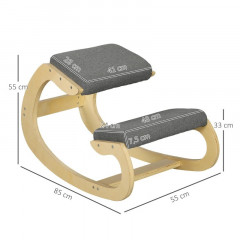 Ergonomická podkolenní houpací židle | šedá č.3