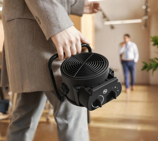 Elektrické topení se 3 režimy a ochranou proti přehřátí | černé č.2