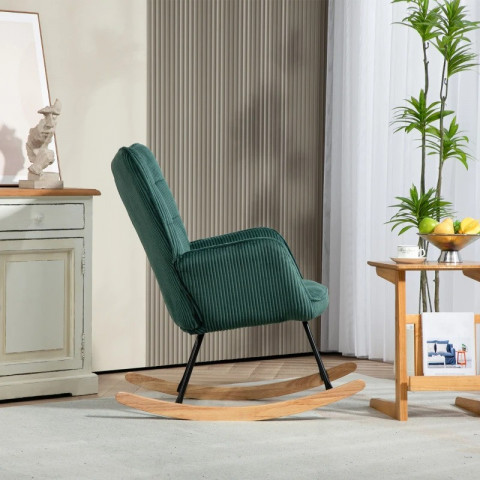 Ergonomické houpací křeslo | tmavě zelené č.2