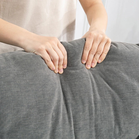 Masážní relaxační křeslo Stella 98 x 90 x 98 cm | tmavě šedé č.4