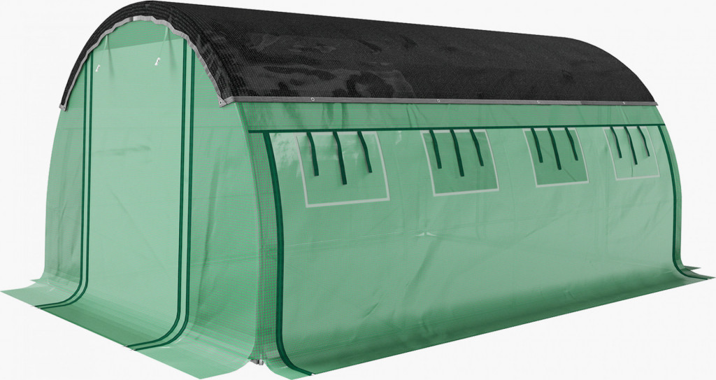 Fóliovník s 8 okny 4 x 3 x 2 m | zelený