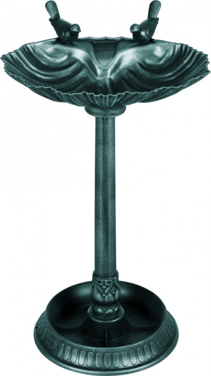 Mrazuvzdorná ptačí vanička 49,5 x 38 x 81 cm | tmavě zelená