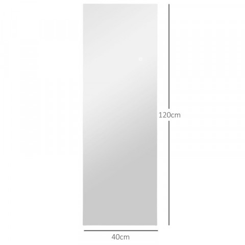 Celoplošné zrcadlo 40 x 120 cm | průhledné č.4