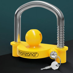 Zámek na přívěs 157x79x150mm | žlutý č.1