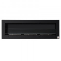 Bio etanolový krb se 3 hořáky, 120 x 15 x 40 cm | černý č.3