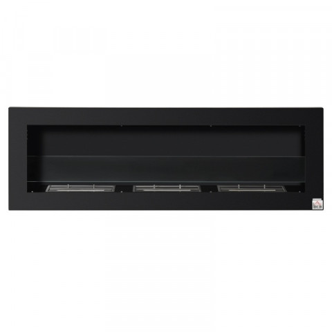 Bio etanolový krb se 3 hořáky, 120 x 15 x 40 cm | černý č.3