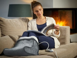 Elektrický ohřívač nohou | šedý č.2