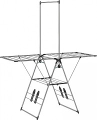 Skládací sušák na prádlo | stříbrný č.1