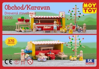 Drevená stavebnica Obchod karavan Moy Toy č.1