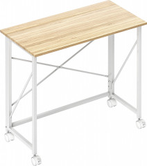 Skládací počítačový stůl 80 x 40 cm | přírodní č.1