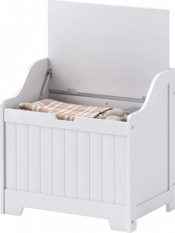 Úložný box s bezpečnostním závěsem 60 x 38 x 56 cm | bílý