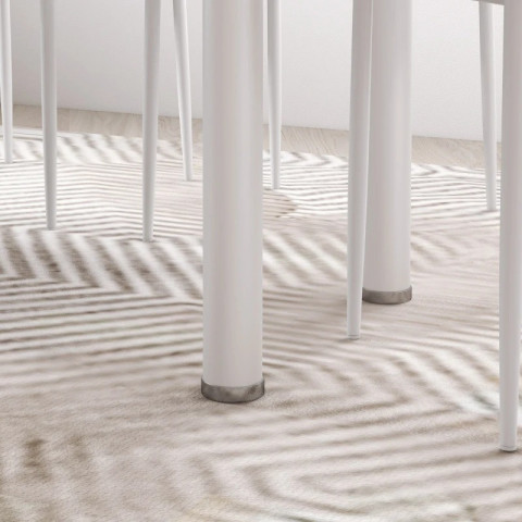 Jídelní stůl se 4 židlemi | bílý č.4