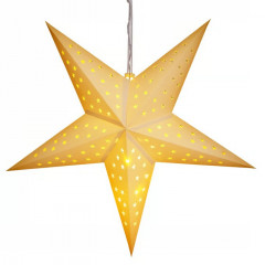 LED papírová hvězda | krémová č.3