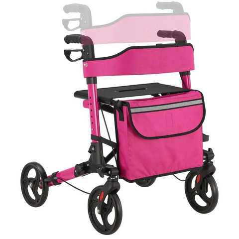 Štvorkolesové fialové chodítko pre seniorov Rollator č.5