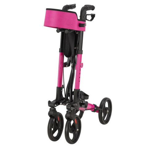 Štvorkolesové fialové chodítko pre seniorov Rollator č.6