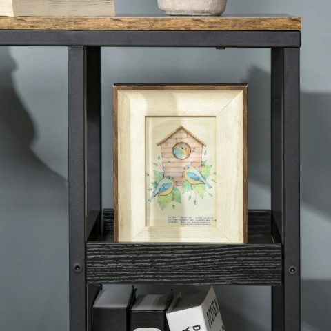 Pojízdný konferenční stolek, 51 x 33 x 66 cm | tmavě hnědý č.5